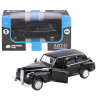 Машина "АВТОПАНОРАМА", черный, 1/43, инерция, в/к 14*5,7*6,8 см