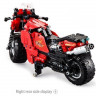 Радиоуправляемый конструктор CADA deTech гоночный мотоцикл (484 детали)