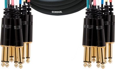 Мультикор Cordial CML 8-0 PP 3 C 8xмоно-джек 6,3 мм/8xмоно-джек 6,3 мм, 3м