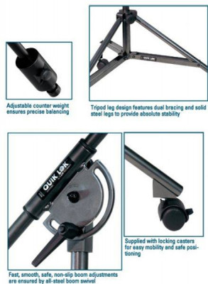 QUIK LOK A50 студийная микрофонная стойка журавль