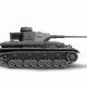 Сборная модель ZVEZDA Немецкий танк Т-IV F2, 1/100