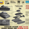 Сборная модель ZVEZDA Немецкий танк Т-IV F2, 1/100