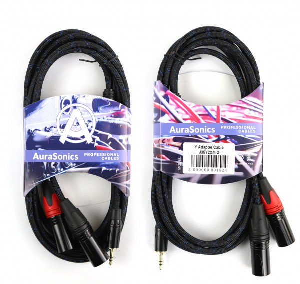 Аудио Y-кабель AuraSonics J35Y2XM-3 Аудио Y-кабель AuraSonics J35Y2XM-3