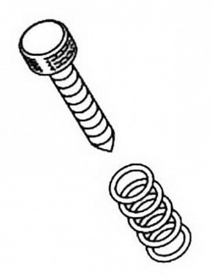 PEARL LT-636/12 Упорный болт с заострением для педалей бас-барабана В комплекте 12 штук