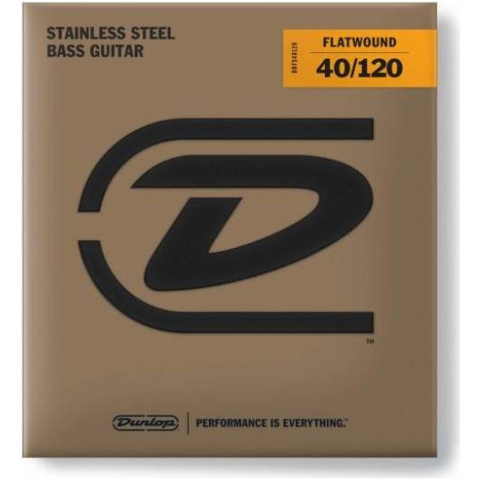 Струны DUNLOP BASS FLATWND LG SCALE 40/120-5/SET DBFS40120