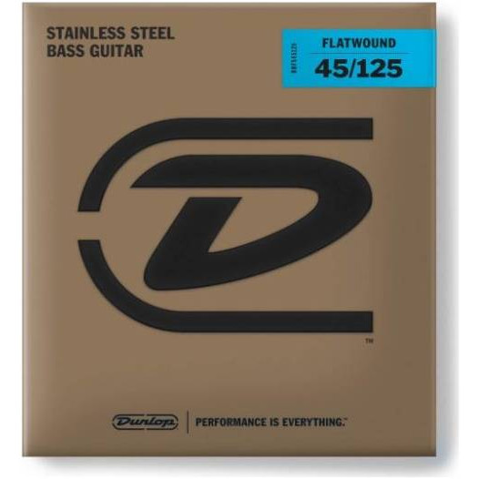 Струны DUNLOP BASS FLATWND LG SCALE 45/125-5/SET DBFS45125