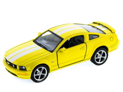 Машина Kinsmart 1:38 Ford Mustang GT с полосками инерция (1/12шт.) б/к