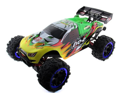 Радиоуправляемая трагги Remo Hobby EVO-R Brushless UPGRADE (зеленая) 4WD 2.4G 1/8 RTR