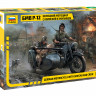 Немецкий мотоцикл Р-12 с коляской 1/35