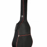 Чехол для классической гитары 4/4 утепленный TUTTI ГК-2 черный, КАНТ КРАСНЫЙ