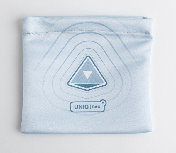 Тканевый мешок с печатью белый, 15*15, с магнитной застёжкой