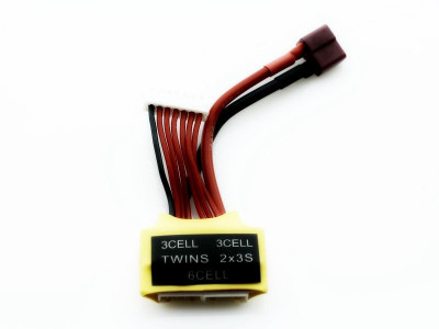 Адаптер G.T.Power для одновременной зарядки LiPo аккумуляторов 3S+3S (11.1V + 11.1V), JST-XH