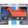 Машина "АВТОПАНОРАМА" "Самосвал", синий, 1/54, инерция, в/к 16,5*6,4*9 см