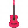 Акустическая гитара фолк DAVINCI DF-50A NP, цвет неоново-розовый