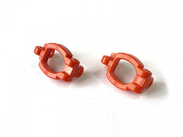 Капролоновые держатели поворотных кулаков для Remo Hobby 1/16, красные, тюнинг  (2 шт)