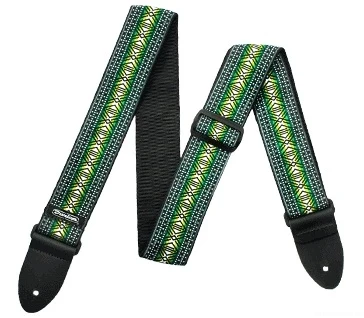 DUNLOP D67-04GN Jacquard Matrix Green ремень гитарный, жаккард