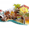 3D пазл из пенокартона РЫБАЦКАЯ ПРИСТАНЬ (МИНИ СЕРИЯ) (22 детали)