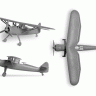 Немецкий самолёт-разведчик "Henschel" 1/144