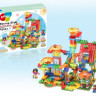 Конструктор Pilage Веселые тарелки (246 деталей), лабиринт с шариками и воронками