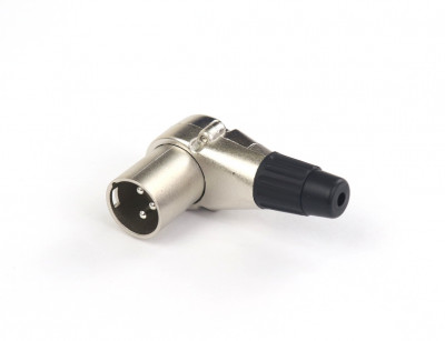 Кабельный разъем AuraSonics X3MR угловой 3-контактный XLR male