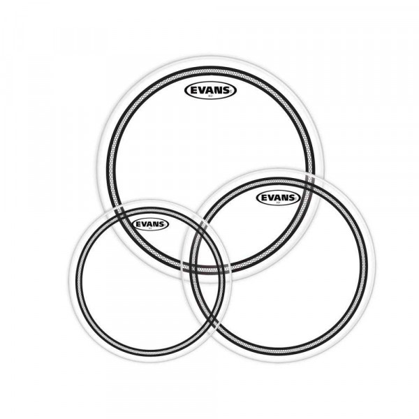 Комплект пластиков EVANS ETP-EC2S CLR-F 10"12"14" Edge control Clear