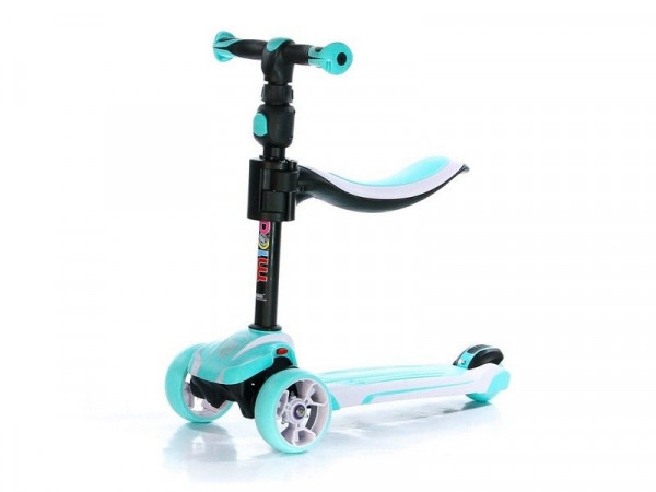 Самокат трехколесный Moby D-3  (голубой)