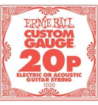 Одиночная струна для электро и акустических гитар Ernie Ball P01020