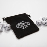 Набор из 7 игровых кубиков для ролевых игр, белый, с мешочком