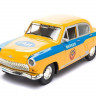 Машина "АВТОПАНОРАМА" ГАЗ-21 "Волга" 1/24 в/к  26*12*11см, желтая