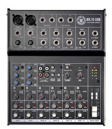 Микшерный пульт Topp Pro MX.10USB 2 моно 4 стерео