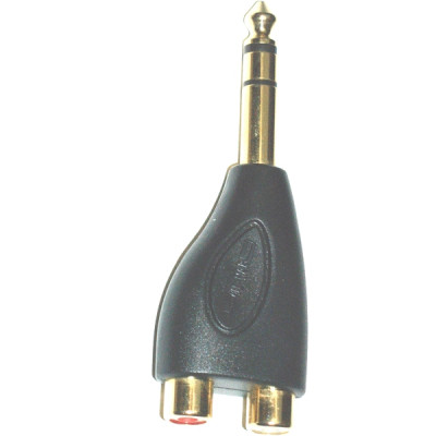 DIE HARD DHPA250 переходник JACK-stereo(6.3) - 2хRCA F (мама)