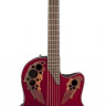Ovation CE44-RR Celebrity Elite Mid Cutaway Ruby Red электроакустическая гитара