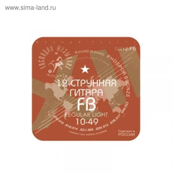 ГОСПОДИН МУЗЫКАНТ B12-fb струны для 12-струнной акустической гитары