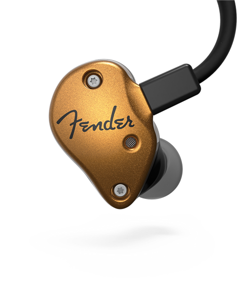 FENDER FXA7 PRO IEM- GOLD Внутриканальные наушники с 9,25мм драйвером, двумя HDBA твиттерами и бас портом