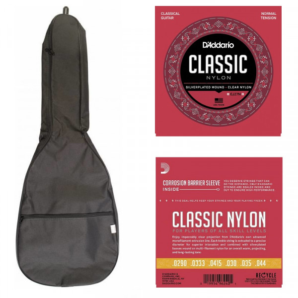 Набор с чехлом и струнами для классической гитары