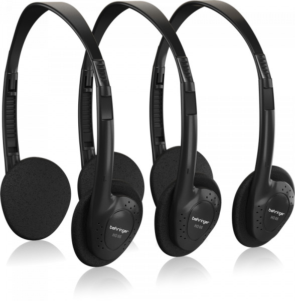 Комплект Behringer HO 66 из 3 закрытых полупрофессиональных наушников
