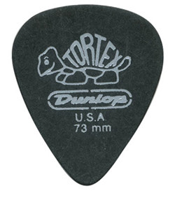DUNLOP 488P.73 TORTEX Pitch Black набор медиаторов .73 мм, 12 шт